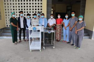 Donation of aids for Kandaw Nadi Hospital Covid-19 prevention and control