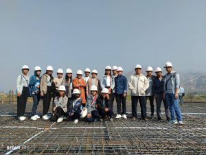Visiting the construction site of Government Technological College (Mandalay)
